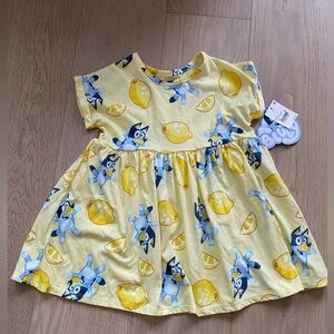 NWT Bluey Lemon Dress 2T